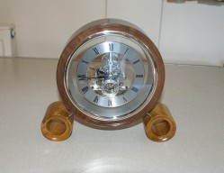 This skeleton clock won a Highly commended certificate for Howard Overton